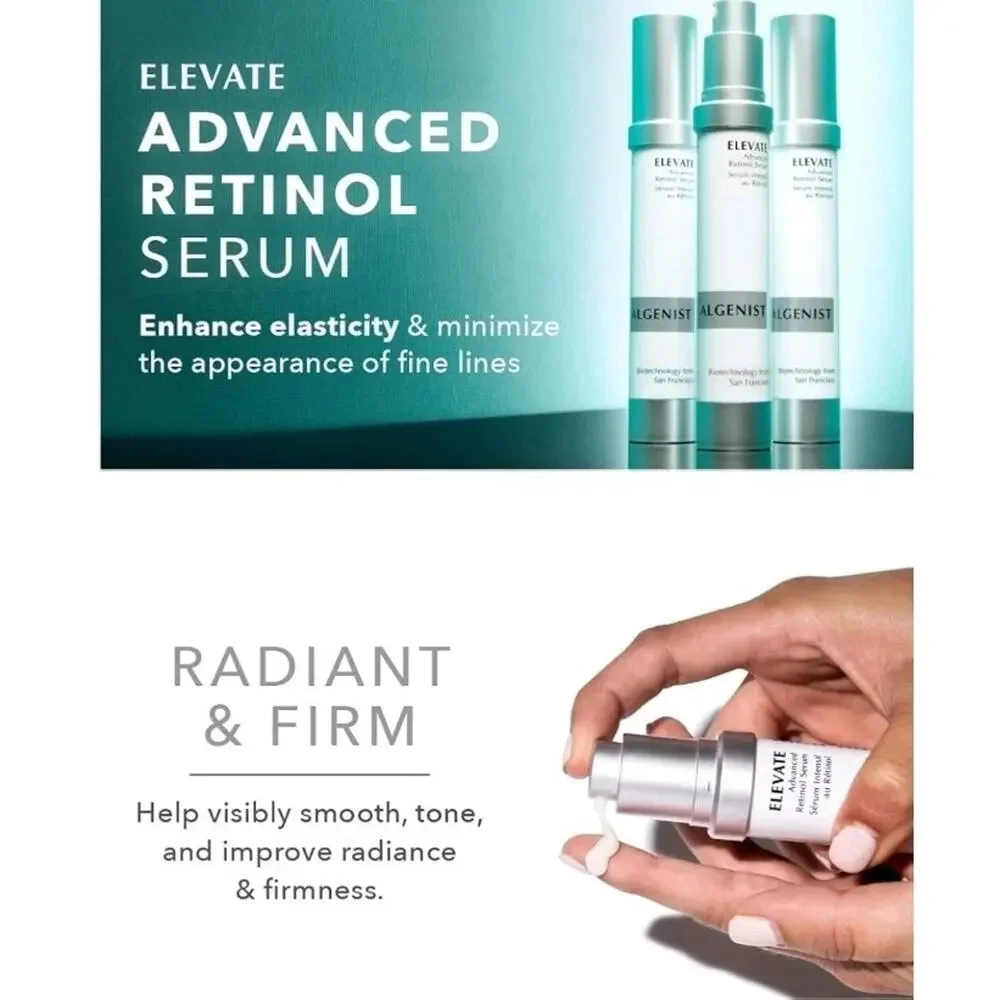 3 x‎ Algenist Elevate Advanced Retinol Serum Face Firming 0.17 fl. oz. /5 mL